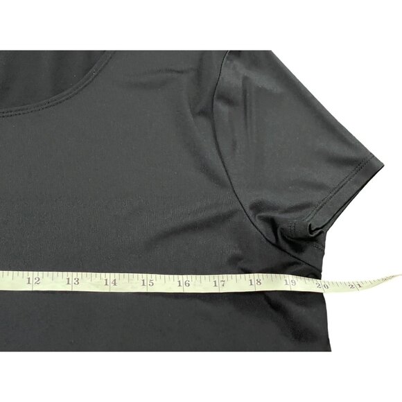 212 Collection Womens Scoop Neck T-Shirts 2-Pack Black & Orange Large - Picture 9 of 16